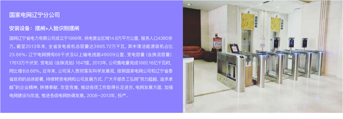 摆闸，翼闸，三辊闸，人脸识别闸机等案例