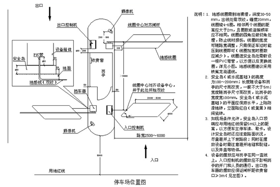 智能停车场中的停车场设备、安全岛、岗亭安装注意事项